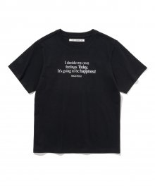 Feeling Today Tight fit T-shirt [BLACK]