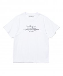 Feeling Today Tight fit T-shirt [WHITE]