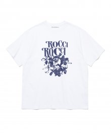 Vacance Flower T-shirt [NAVY WHITE]
