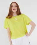 바니앤블랜치(BONNIE&BLANCHE) 코튼 데일리 오버핏 티셔츠 (네온 옐로우)