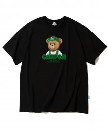 CAMPER BEAR GRAPHIC 티셔츠 - 블랙