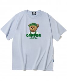 CAMPER BEAR GRAPHIC 티셔츠 - 퍼플
