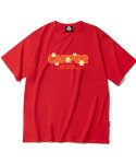 트립션(TRIPSHION) ORANGE CAMPER LOGO 티셔츠 - 레드