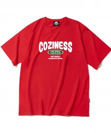 COZINESS VARSITY LOGO 티셔츠 - 레드