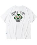 트립션(TRIPSHION) DOUBLE DAISY FLOWER GRAPHIC 티셔츠 - 화이트
