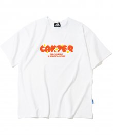 ORANGE CAMPER LOGO 티셔츠 - 화이트