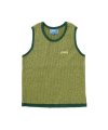 Two Tone Knit Vest - Green