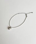 링서울(LINGSEOUL) [silver 925] heart ball chain bracelet