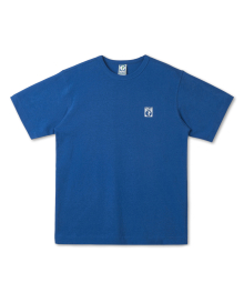 헤비웨이트 레귤러 핏 스몰 로고 티셔츠 클래식 블루