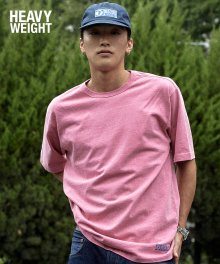 헤비웨이트 블랭크 오버 핏 티셔츠 피그먼트 핑크