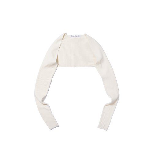 SHORT KNIT CARDIGAN IVORY