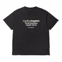 ANYTIME PIGMENT TEE  CHARCOAL