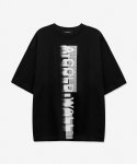 어 콜드 월(A COLD WALL) 남성 브러시드 로고 반소매 티셔츠 - 블랙 / ACWMTS066BLACK