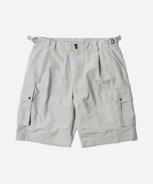 FRENCH ARMY BERMUDA PANTS LIGHT GRAY