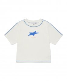 LSB 틸터드 스타 레귤러핏 반팔 티셔츠 (화이트)