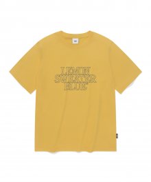 LSB 아웃라인 로고 반팔 티셔츠 (옐로우)