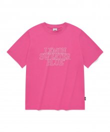 LSB 아웃라인 로고 반팔 티셔츠 (핑크)
