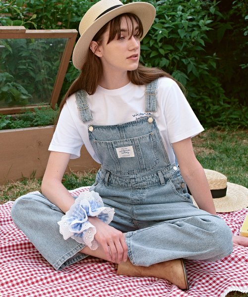 로라로라(ROLAROLA) ROLAROLA X VB DENIM OVERALL PANTS BLUE 로라로라(ROLAROLA) ROLAROLA X VB DENIM OVERALL PANTS BLUE