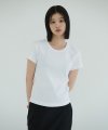 Ribbed Cap Sleeve Top (White)