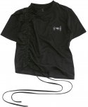 플레어업(FLAREUP) Chiffon Shirring T-Shirts (FL-103_Black)