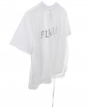 플레어업(FLAREUP) Chiffon Shirring T-Shirts (FL-103_White)