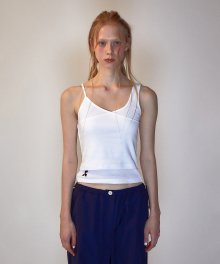 RR LOGO LAYERED TANK TOP WHITE