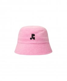 RR LOGO TERRY BUCKET HAT PINK