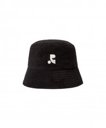 RR LOGO TERRY BUCKET HAT BLACK