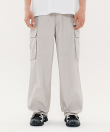 PIPING CARGO PANTS GREEN BEIGE