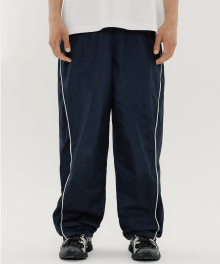 LINE PIPING TRACK PANTS NAVY