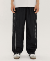 PHYPS® LINE PIPING TRACK PANTS BLACK