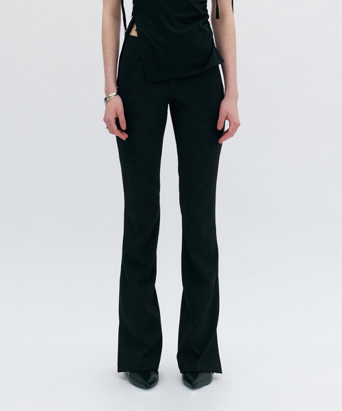 Расклешенные брюки Sleek (Black)