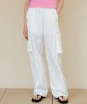 르(LE) cargo string banding pants (white)