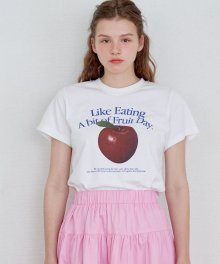 APPLE T-SHIRT - WHITE