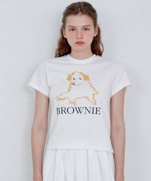 BROWNIE T-SHIRT - WHITE