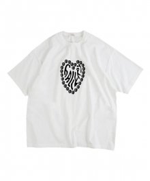 Gallery Overfit Heart Face T-shirt_White