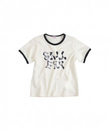Gallery Baby Ringer T-shirt_Ivory/Black