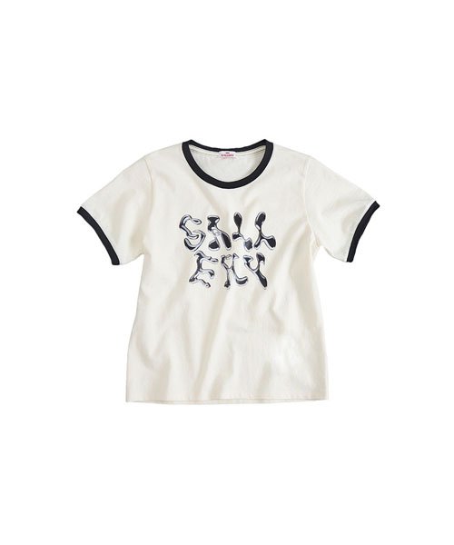 1011갤러리(1011 GALLERY) Gallery Baby Ringer T-shirt_Ivory/Black - 사이즈 & 후기 | 무신사