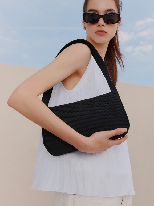 Cos pleated sale fabric shopper