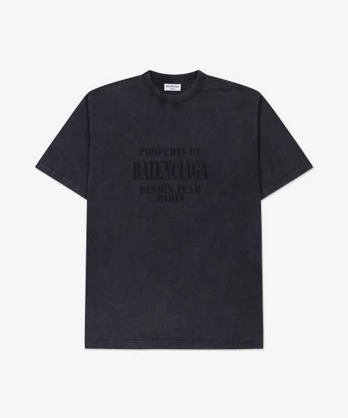 MUSINSA | BALENCIAGA Women's Oversized Property Logo Short Sleeve