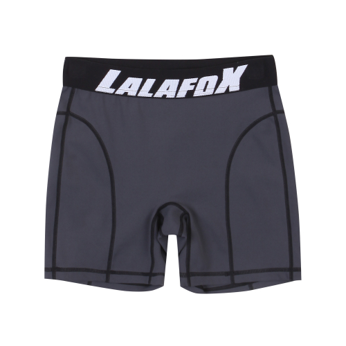 LOGO BIKER SHORTS CHARCOAL BP2LG004