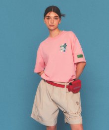 [빈트릴 X NMC] 썸머 해시태그 반팔 티셔츠(라이트 핑크)
