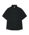 파르티멘토(PARTIMENTO) 나일론 하프 집업 셔츠 블랙