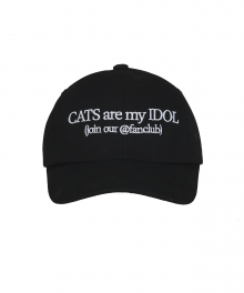 CATS ARE MY IDOL CAP_BLACK