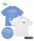 [패키지]오버핏 서프 도지 + 서머링 로고 티셔츠 2PACK