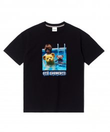 LS Swimming With Teddy Tee (Black)