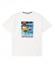 LS Swimming With Teddy Tee (Ivory)