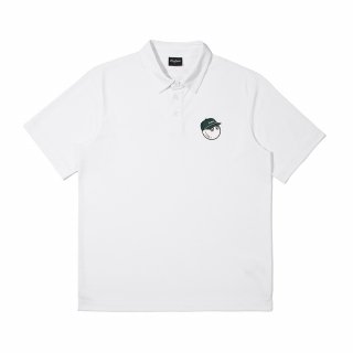 말본 골프(MALBON GOLF) 버킷 폴로 포인트 티셔츠 WHITE (MAN)