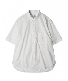 Shirring Half Shirt White