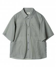 Layer Half Shirt Jacket Sage Grey
